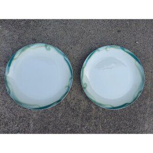 2 NWT Sasaki Periphery 10 1/4" Dinner Plates Designed by Julia Cohn 2 Women Boxi